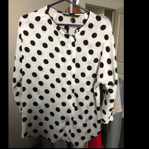 Zara Tops - Polka dot blouse